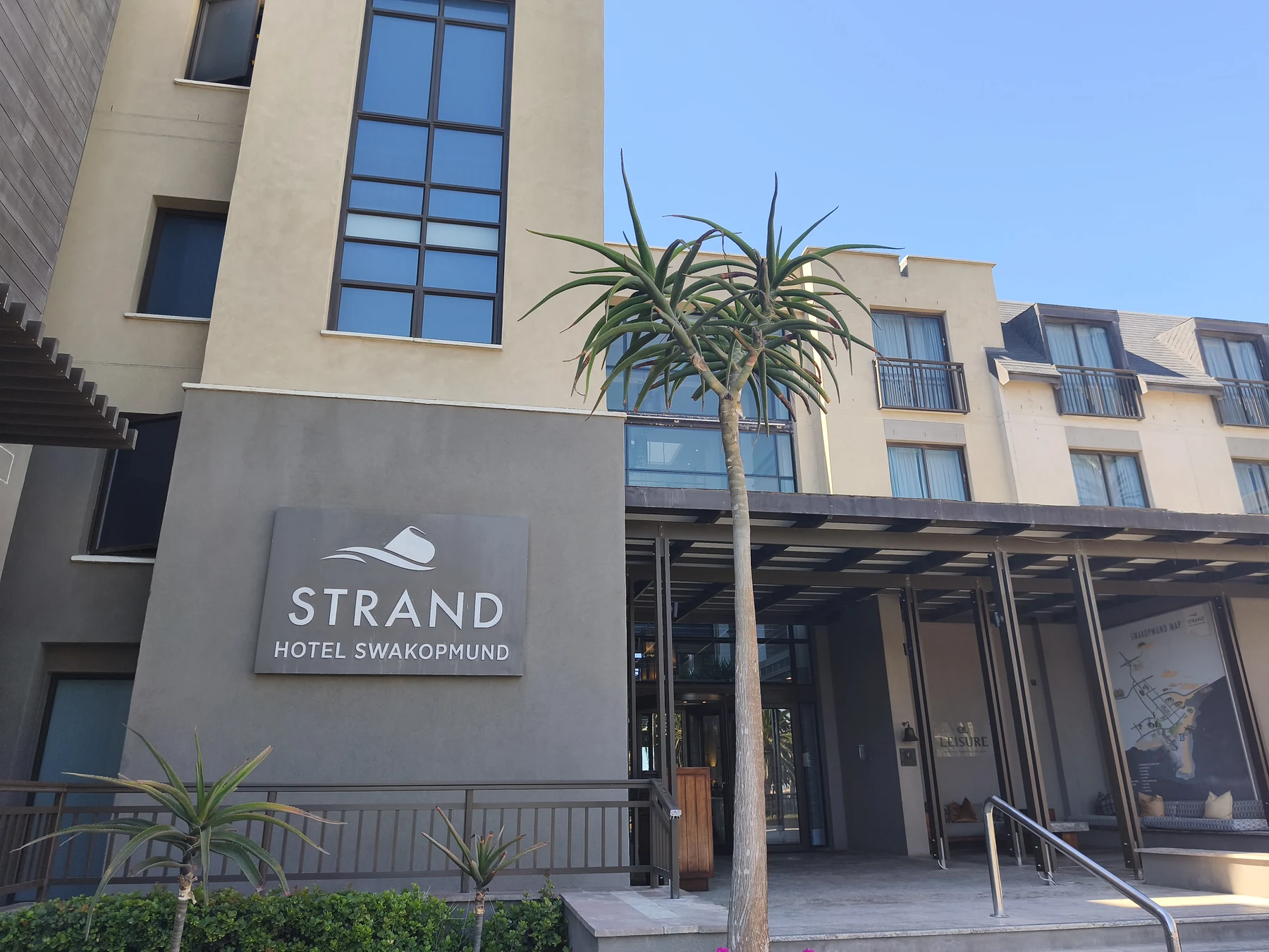 Strand Hotel Swakopmund main entrance