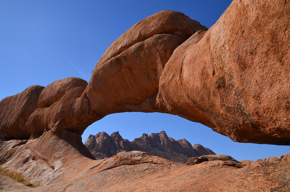 Granite arch and boulders at Spitzkoppe, Namibia